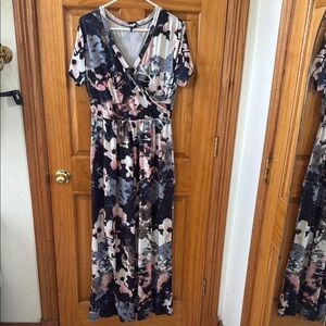 Kranda Floral Faux Wrap Dress